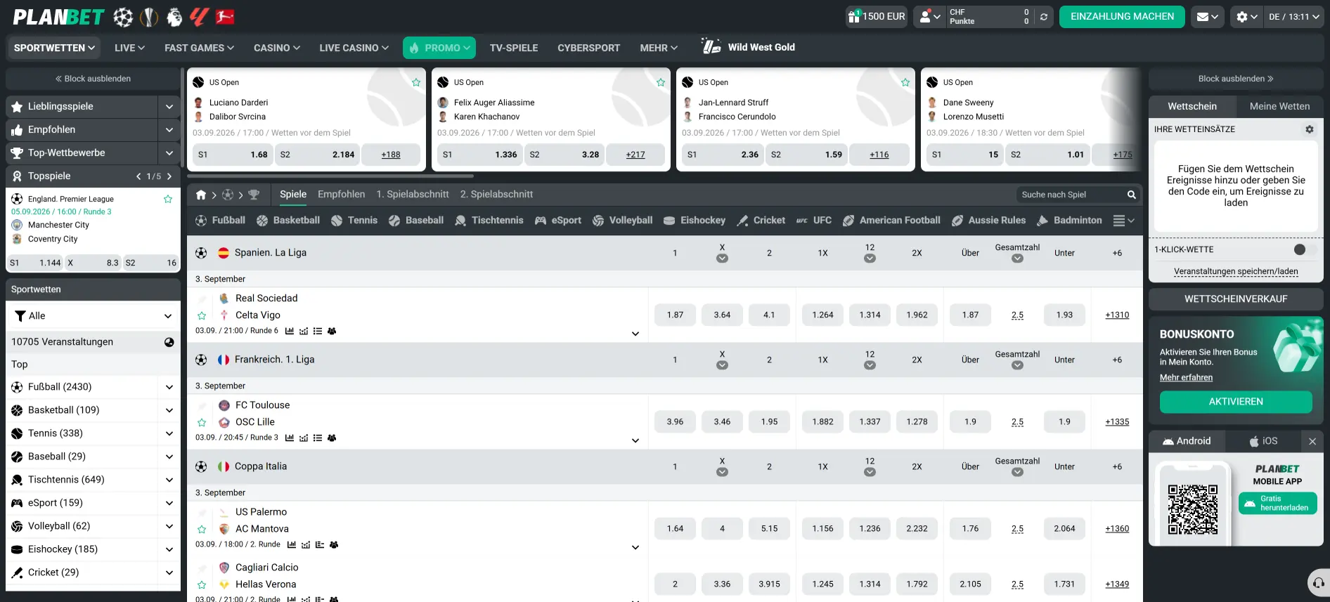 PlanBet Sportwetten