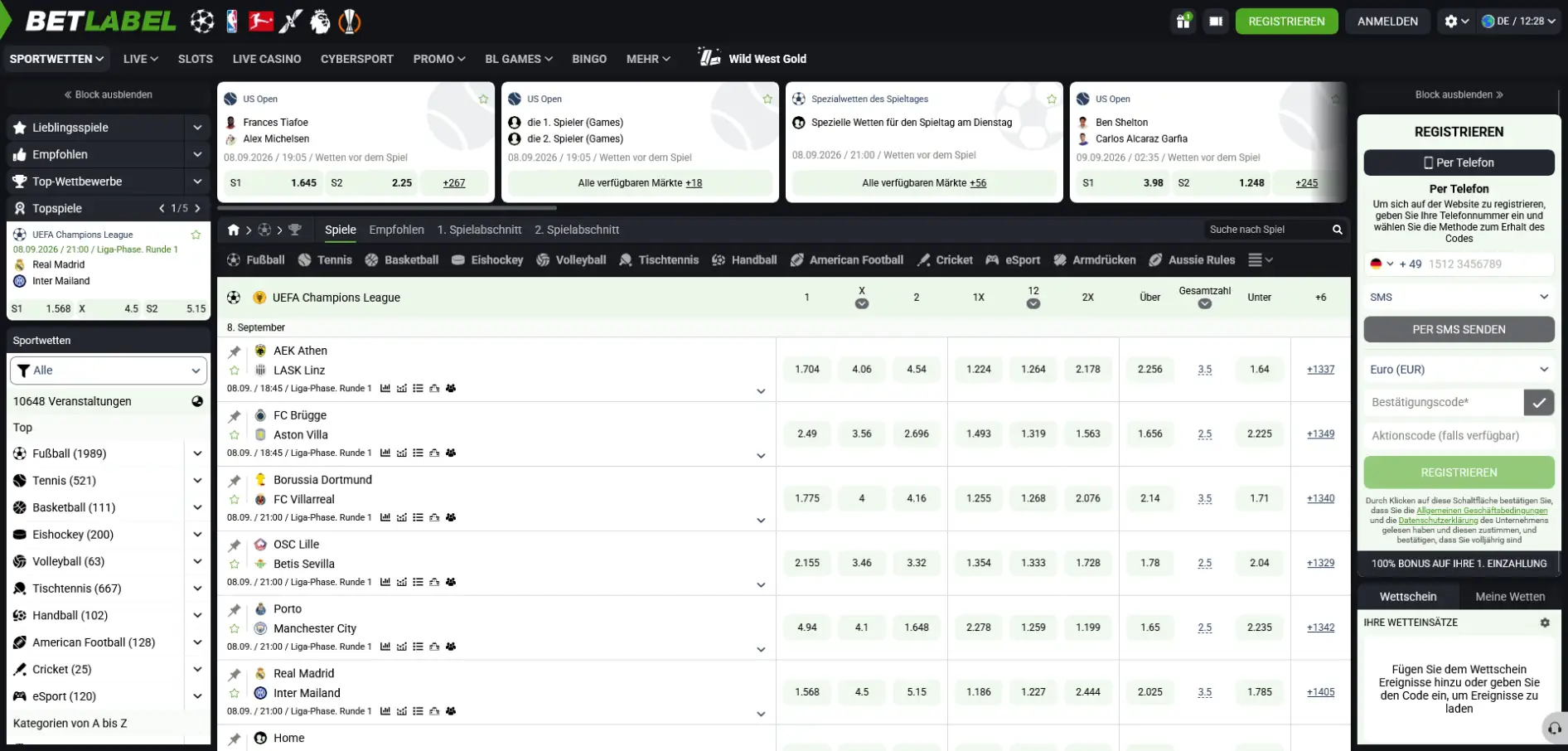 BetLabel Sportwetten