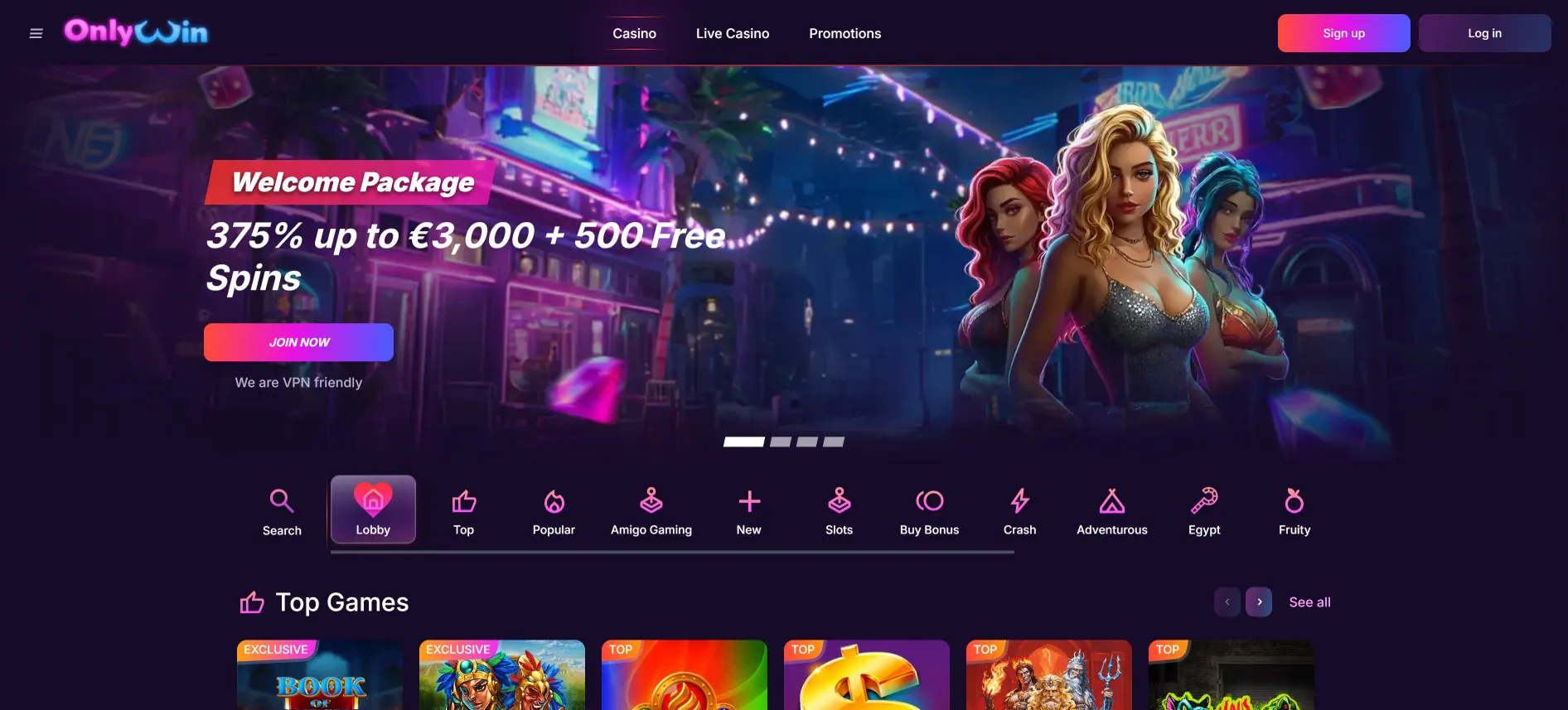 OnlyWin казино