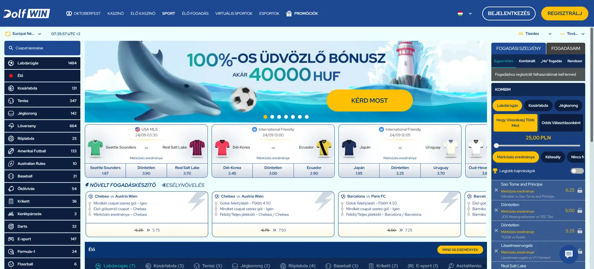 Dolfwin sportfogadás