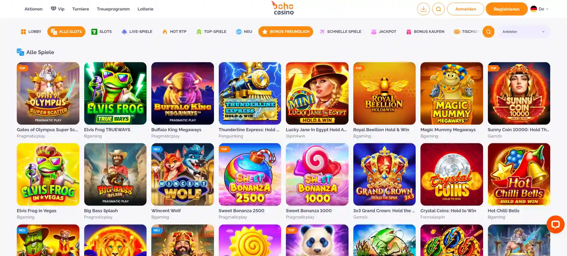 Boho Casino-Spiele