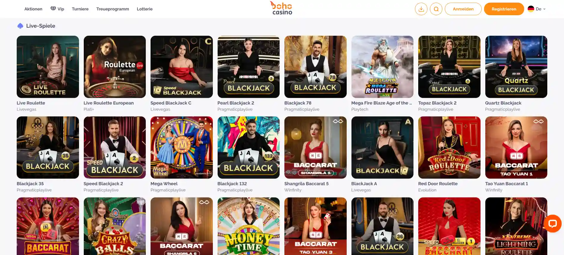 Boho Casino Live-Casino