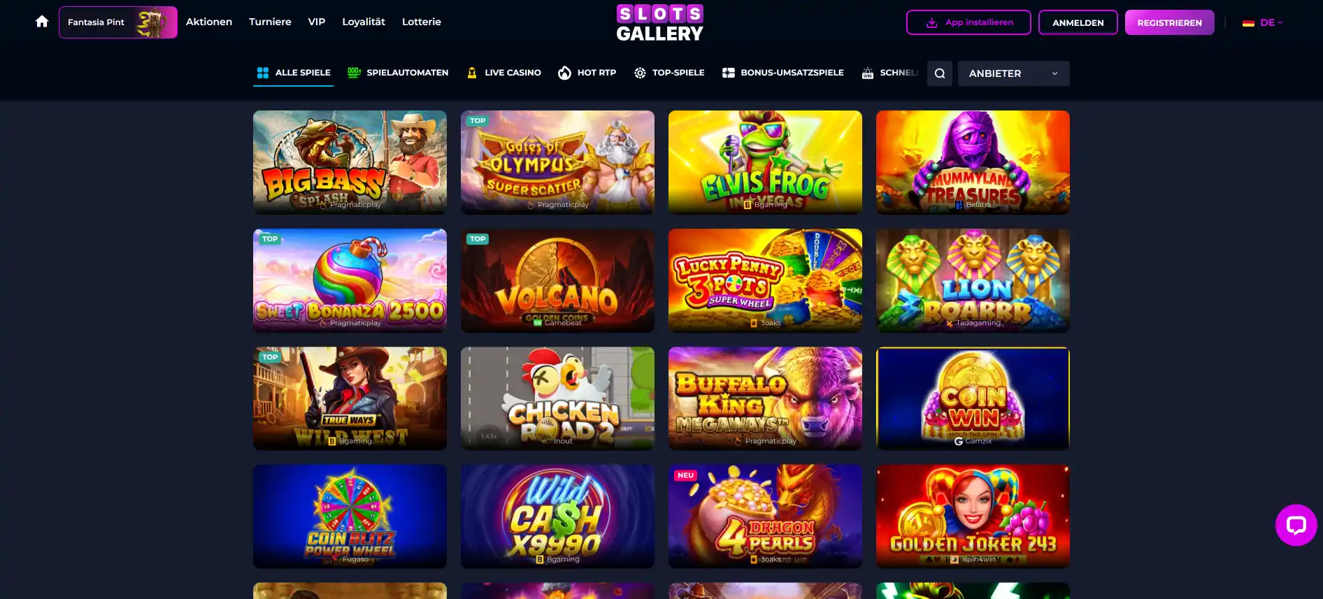 Slots Gallery Casino-Spiele