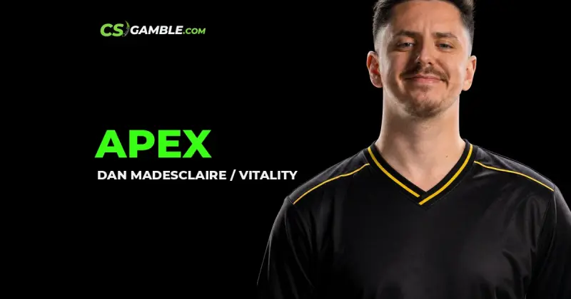 apEX (Dan Madesclaire) Team Vitality CS2 — CSGamble player featured / OG